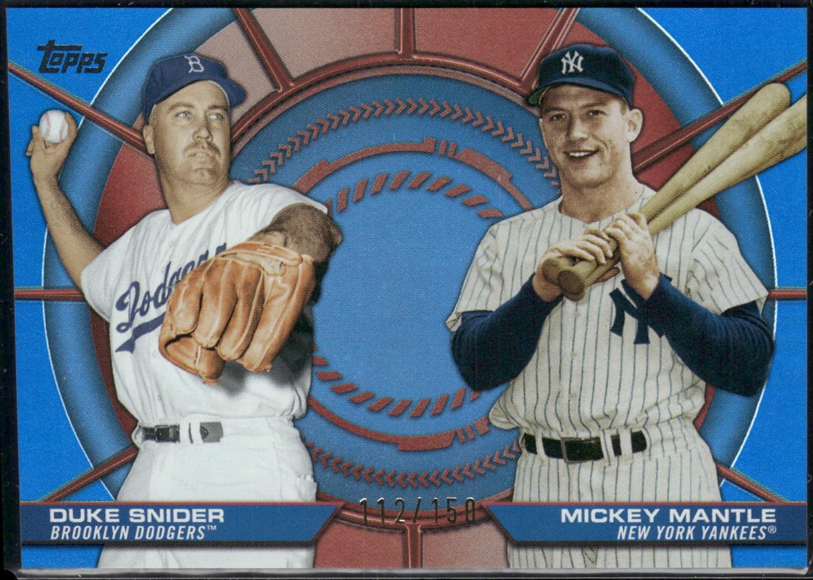 Mickey Mantle / Duke Snider [Blue Foil] #DD-13