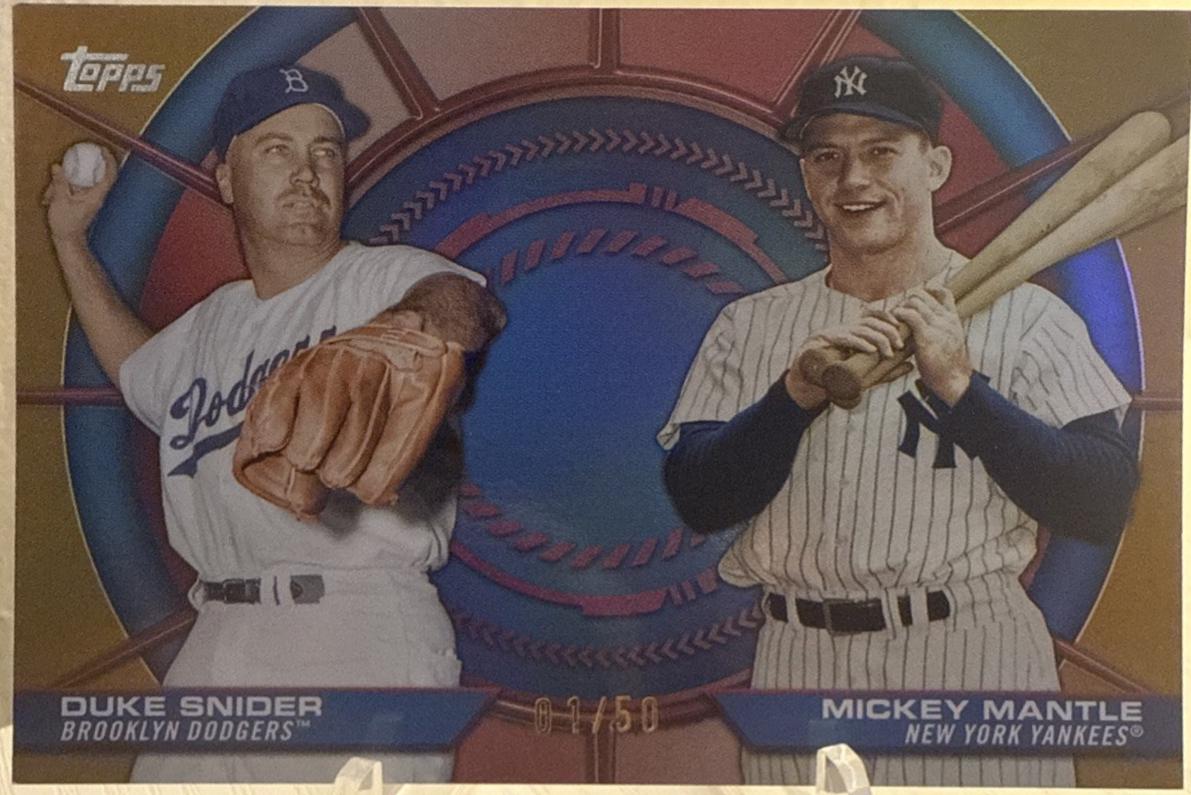 Mickey Mantle / Duke Snider [Gold Foil] #DD-13