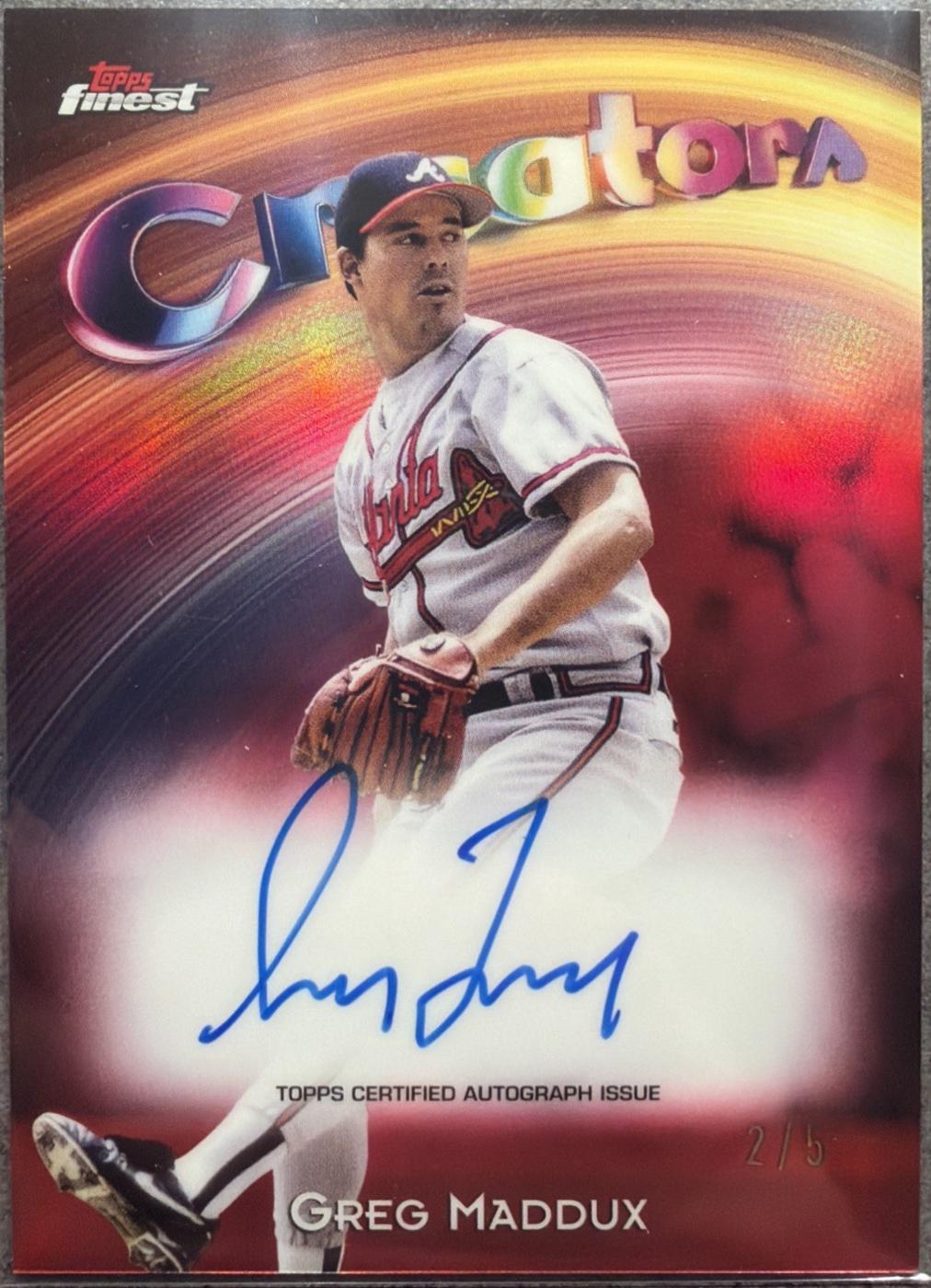 Greg Maddux [Red Refractor] #CAV-GM