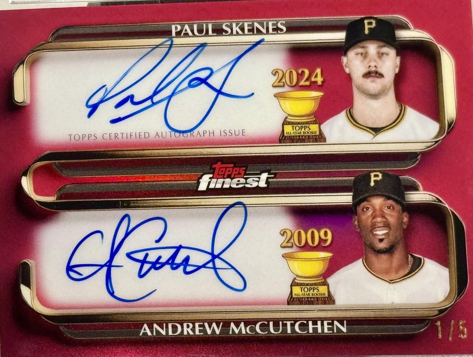 Andrew McCutchen / Paul Skenes [Red Refractor] #RCDA-SM