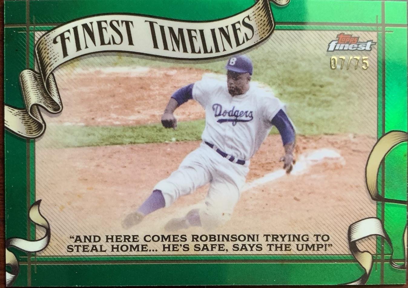 Jackie Robinson [Green Refractor] #FT-18