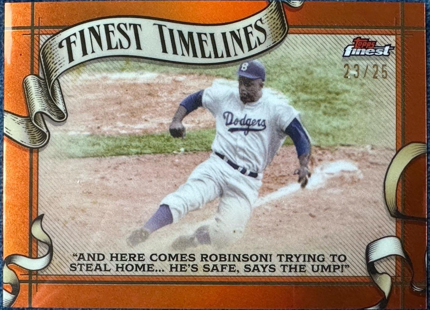 Jackie Robinson [Orange Refractor] #FT-18