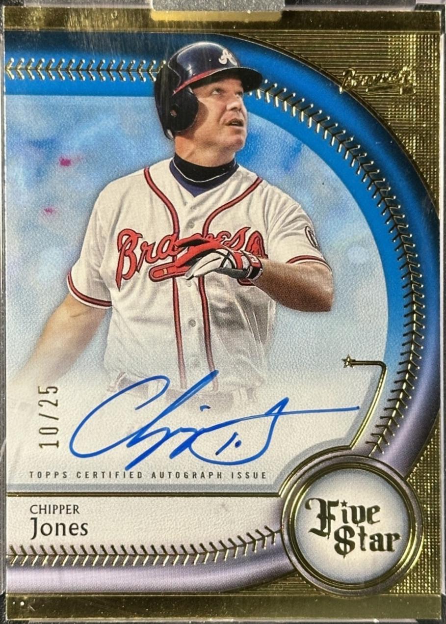 Chipper Jones [Blue] #FSA-CJ
