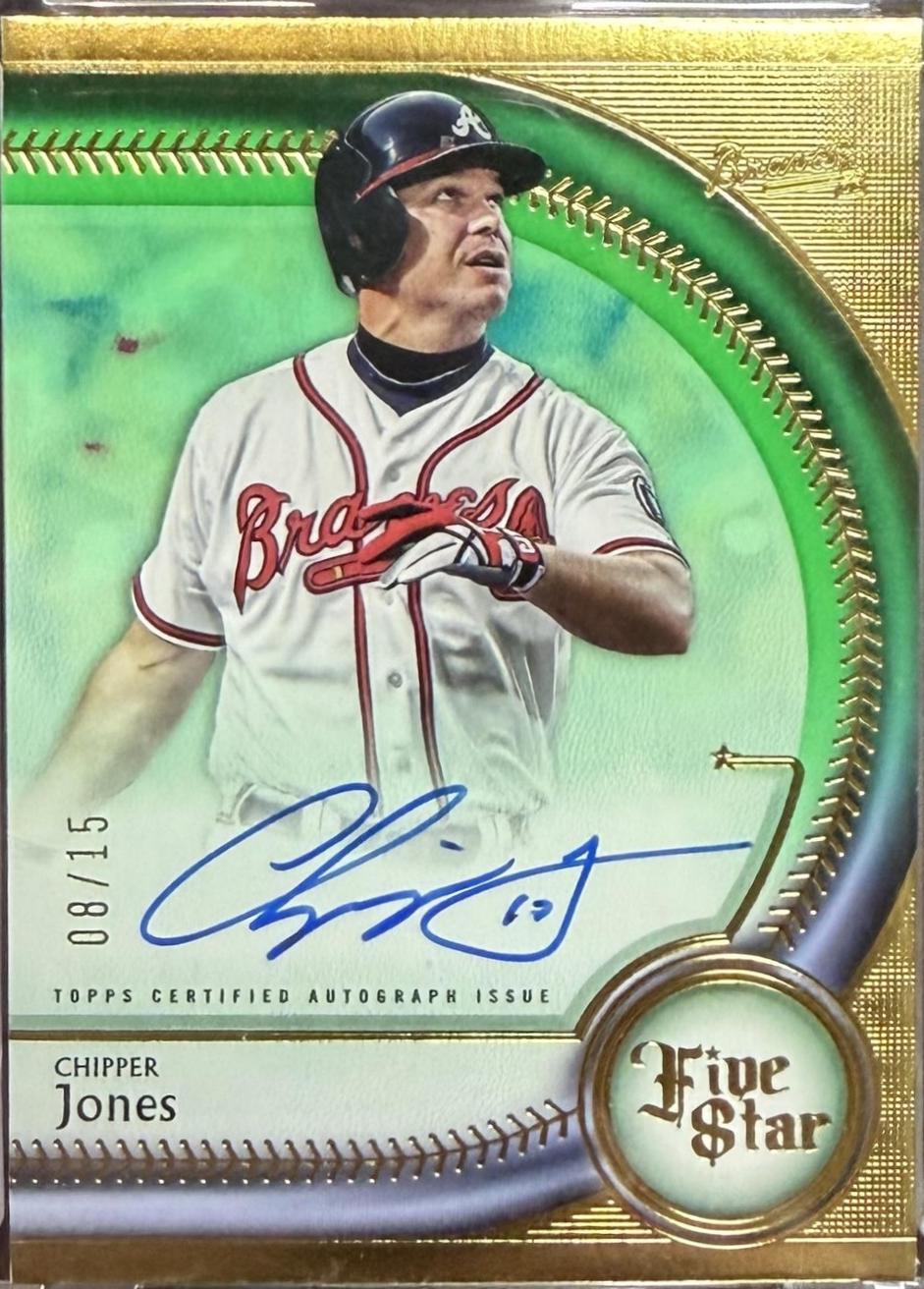 Chipper Jones [Green] #FSA-CJ
