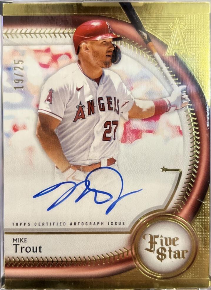 Mike Trout [Blue] #FSA-MT
