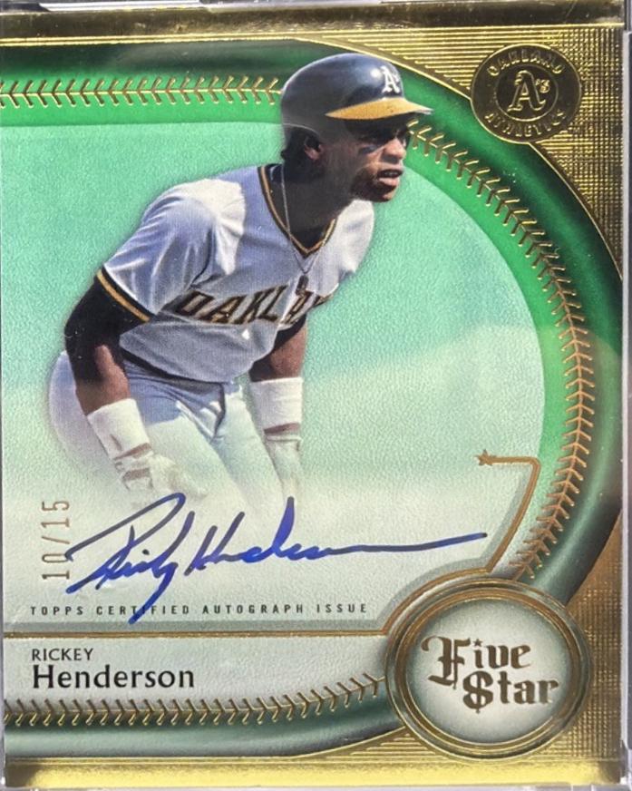 Rickey Henderson [Green] #FSA-H