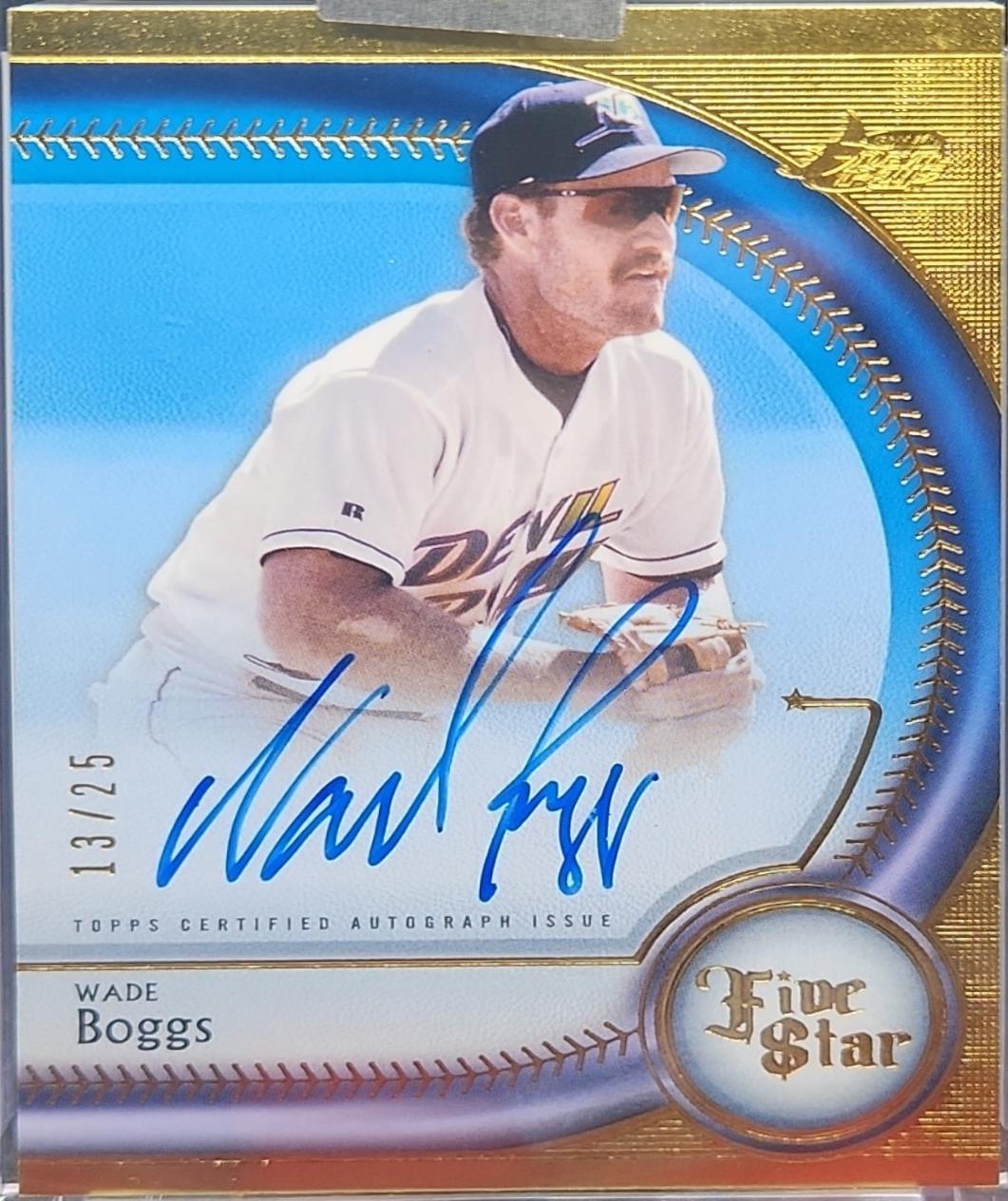 Wade Boggs [Blue] #FSA-WBO