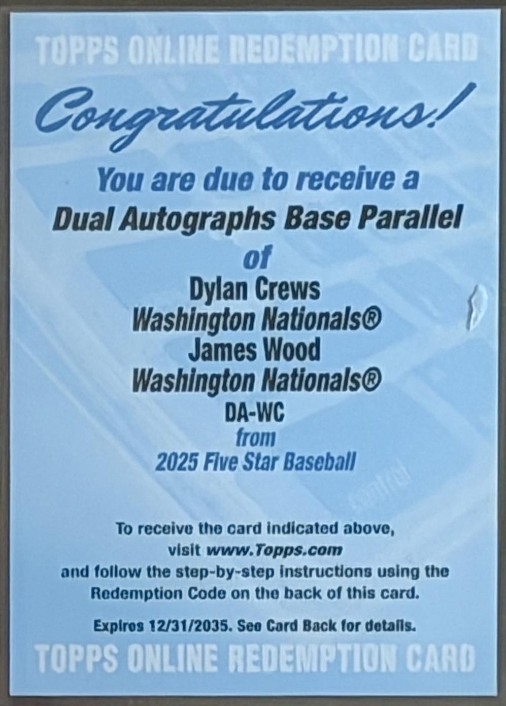 Dylan Crews / James Wood #DA-WC