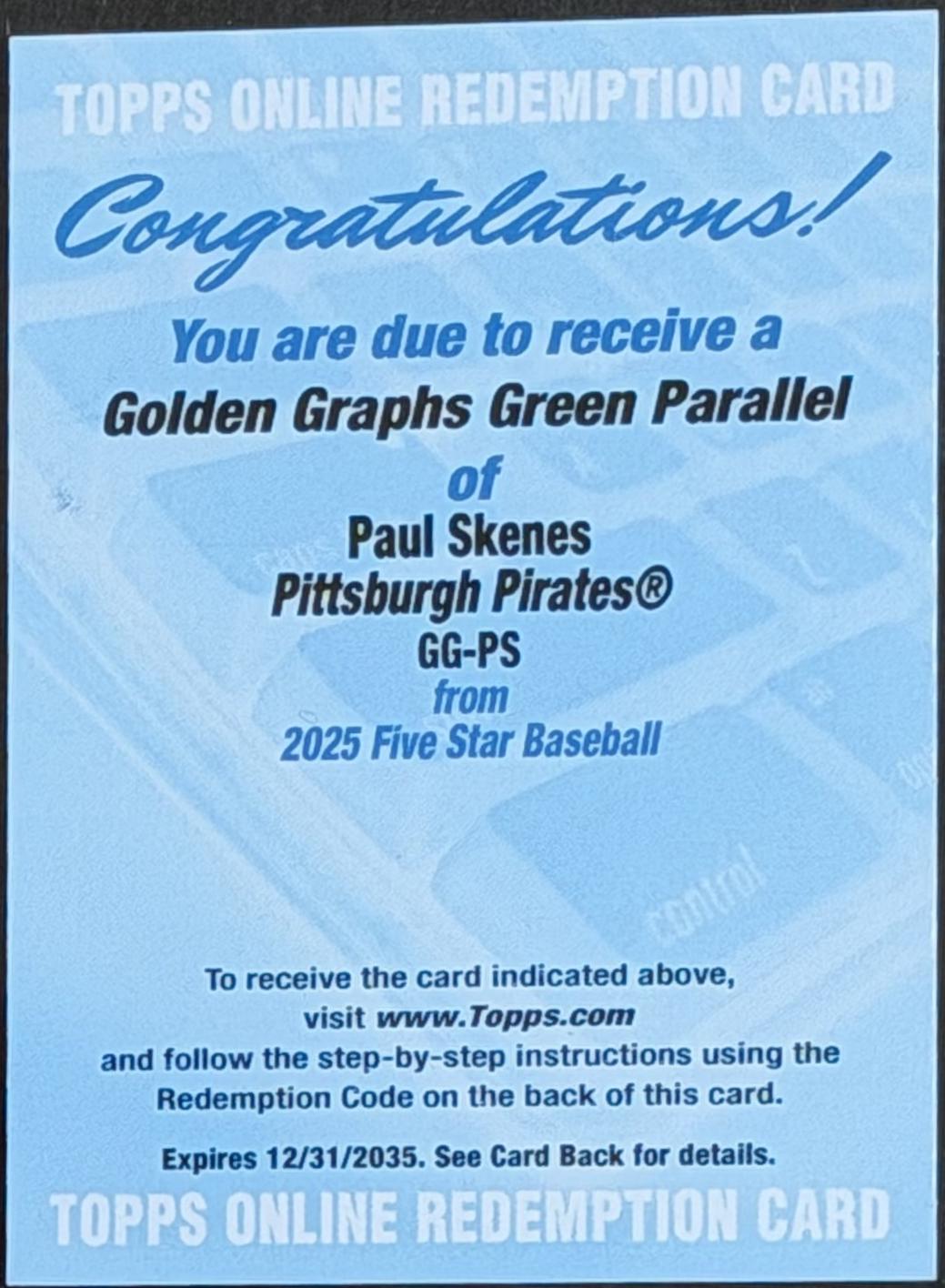 Paul Skenes [Green] #GG-PS
