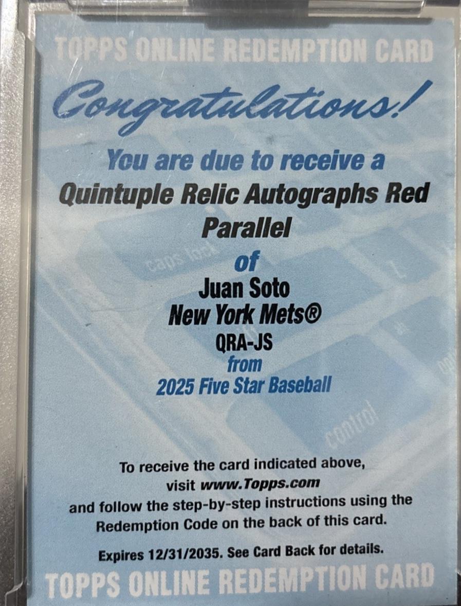 Juan Soto [Red] #QRA-JS