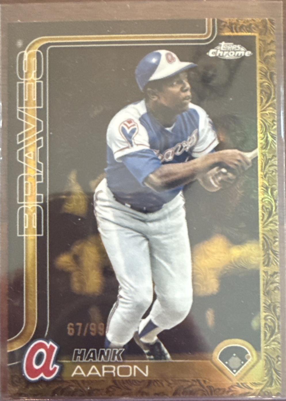 Hank Aaron [Electroblack Gold] #100