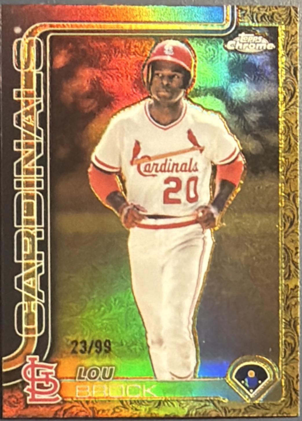 Lou Brock [Electroblack Gold] #139