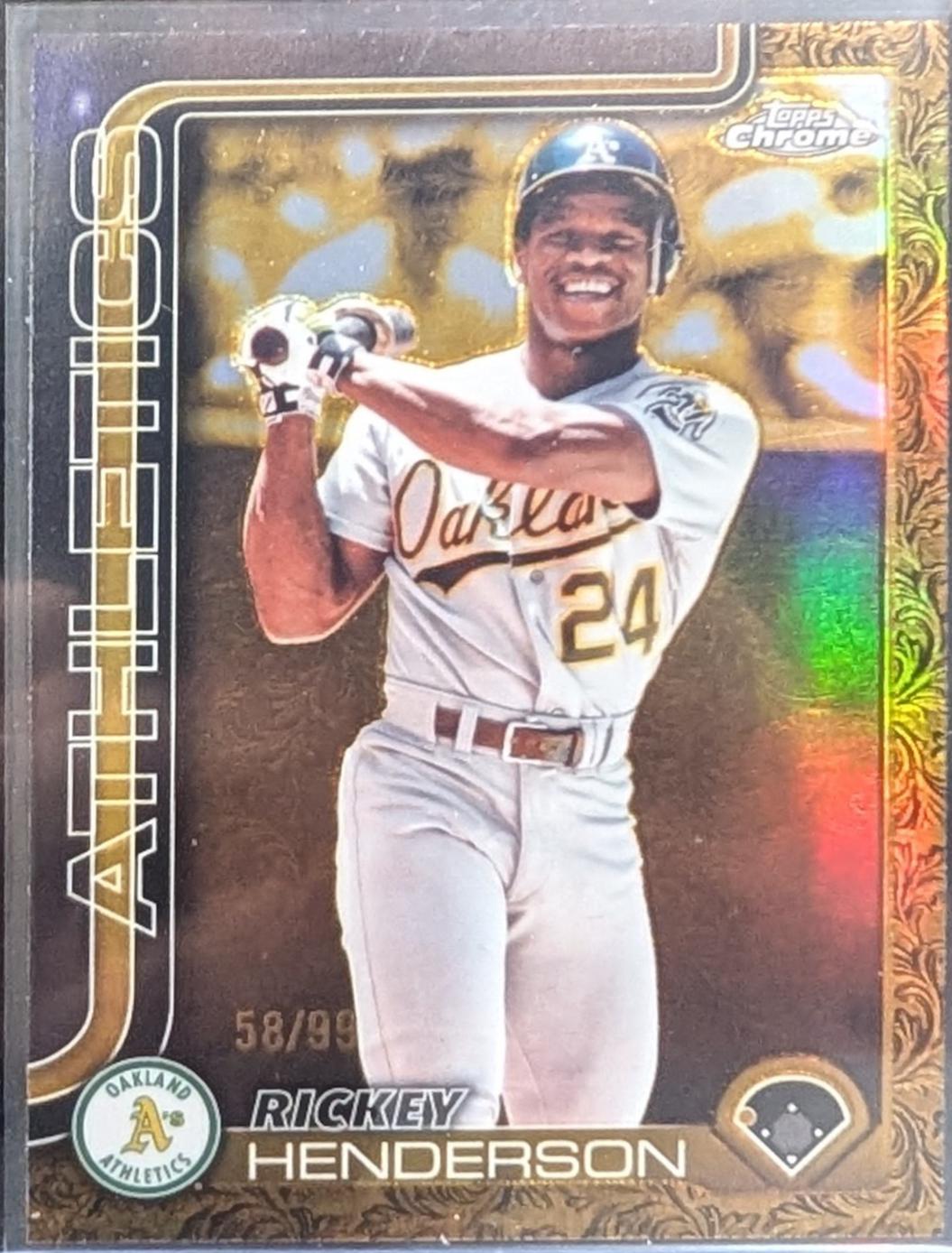 Rickey Henderson [Electroblack Gold] #114