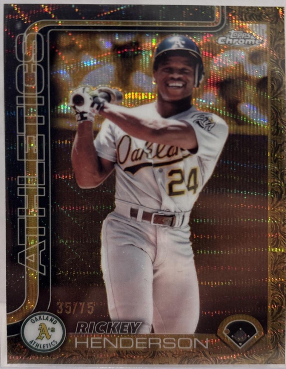 Rickey Henderson [Gold Wave] #114