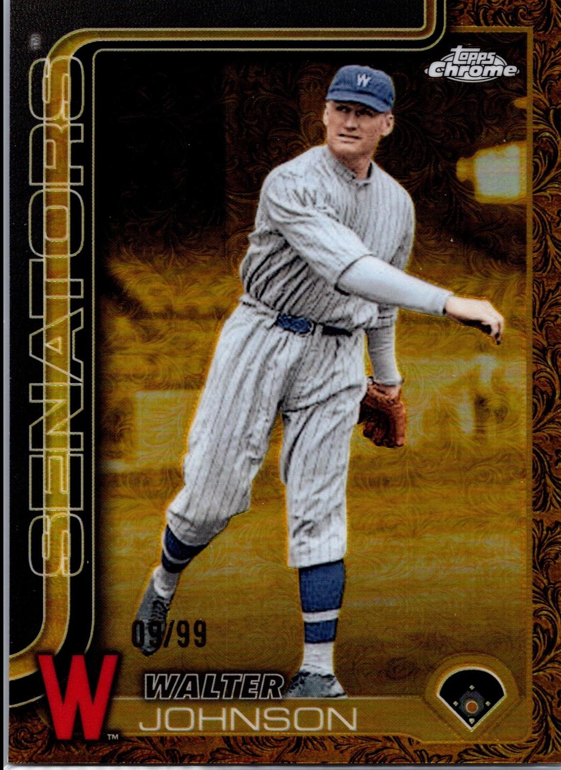 Walter Johnson [Electroblack Gold] #52