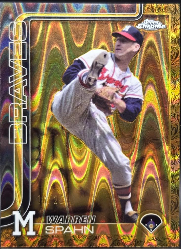 Warren Spahn [Gold RayWave] #112