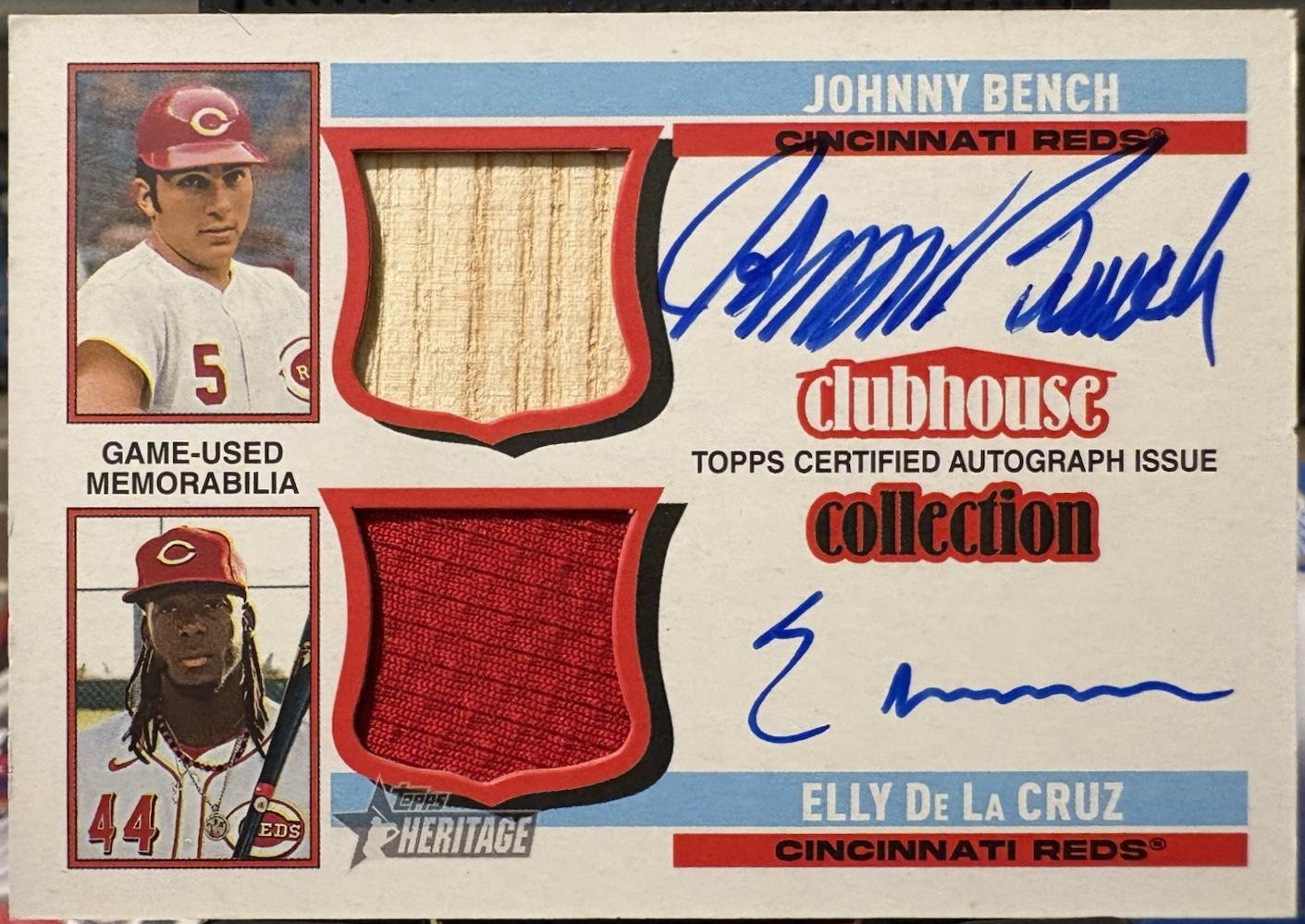 Elly De La Cruz / Johnny Bench [Patch] #CDAR-BD