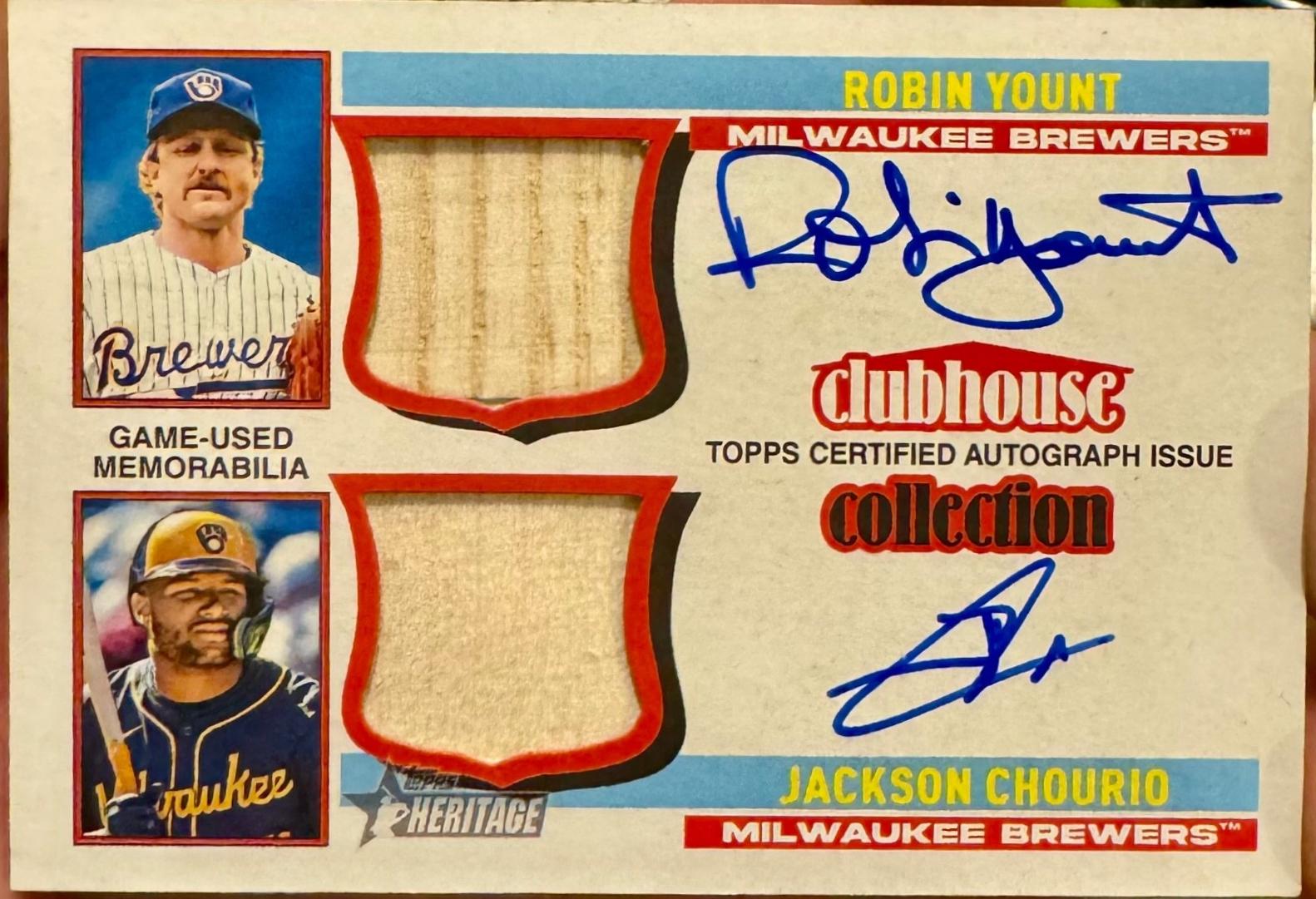 Robin Yount / Jackson Chourio [Patch] #CDAR-YC