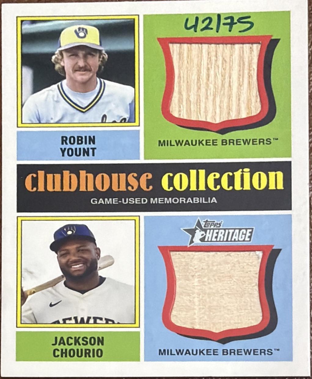 Robin Yount / Jackson Chourio #CCDR-YC