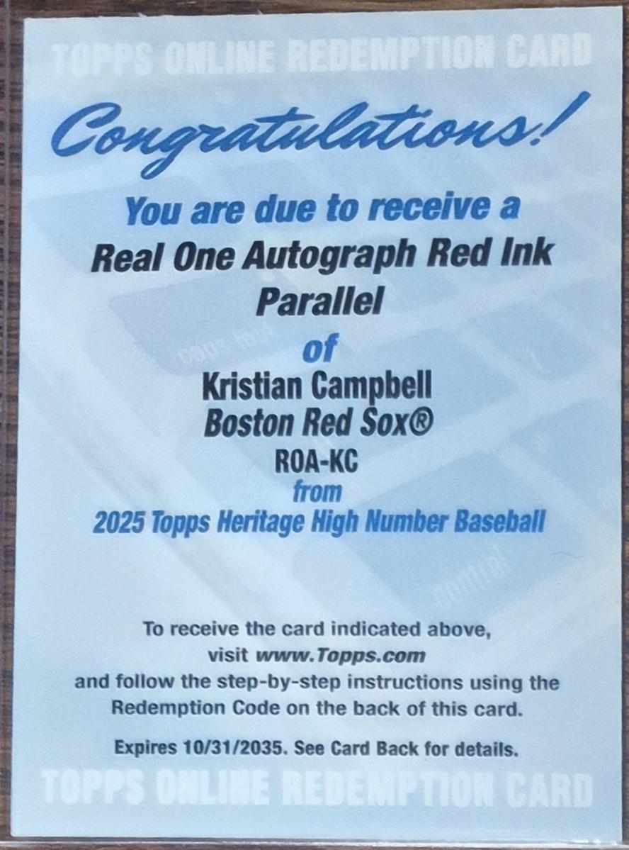 Kristian Campbell [Red Ink] #ROA-KC