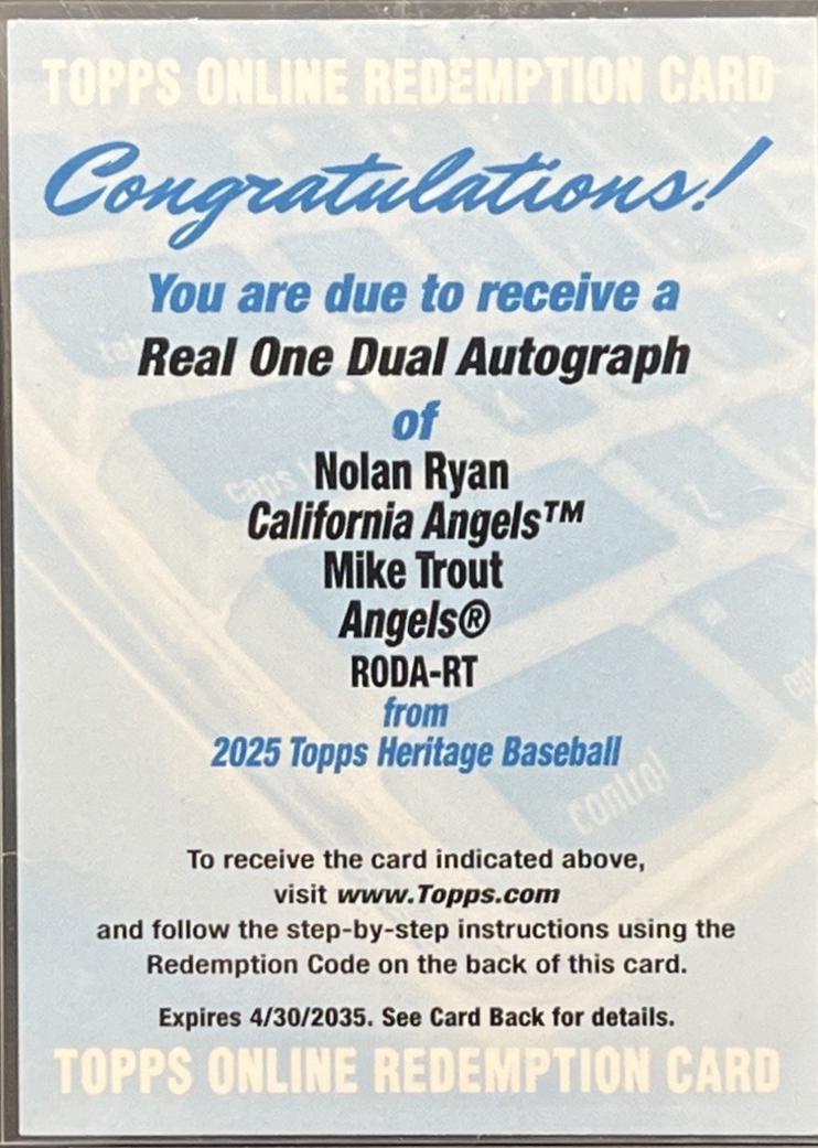 Nolan Ryan #RODA-RT