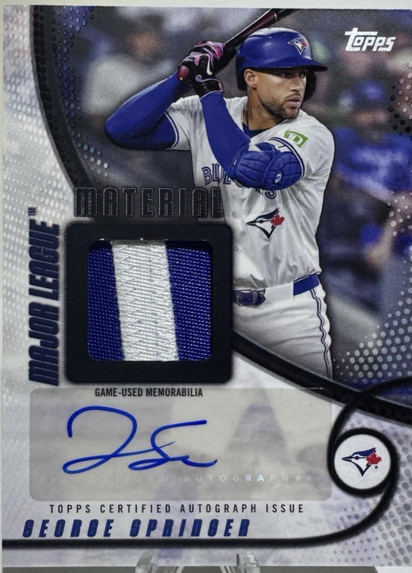 George Springer [Black] #MLMA2-GS
