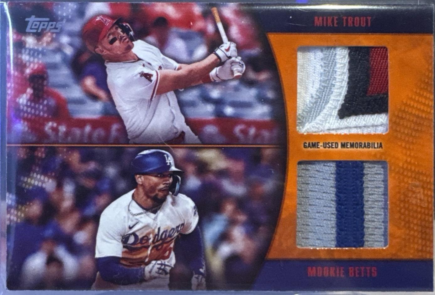 Mookie Betts / Mike Trout [Orange] #MLMDR-TRB
