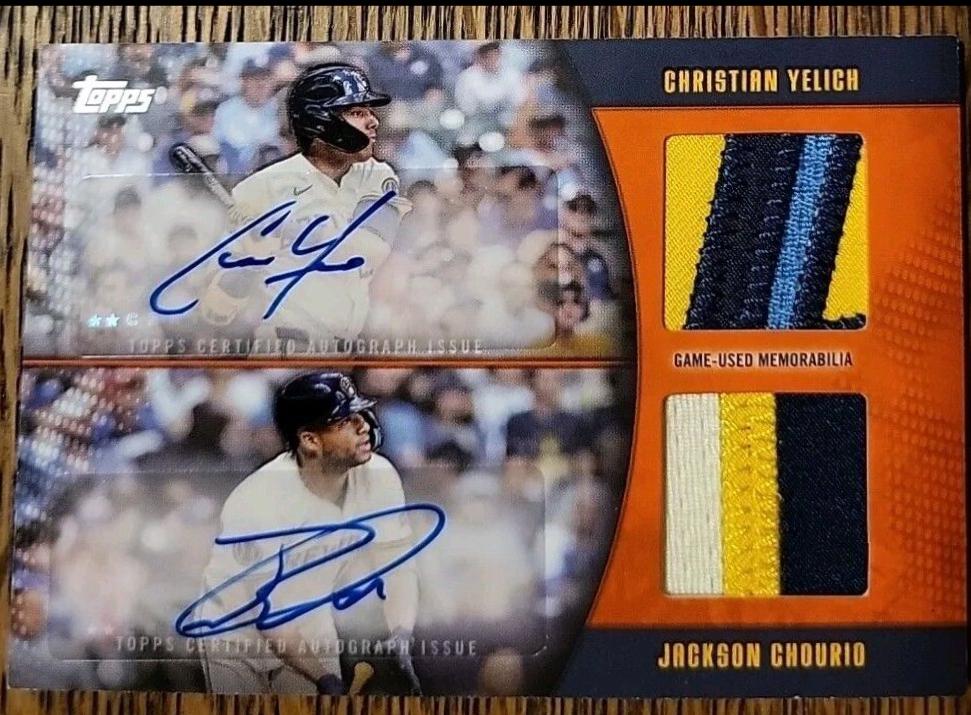 Jackson Chourio / Christian Yelich [Orange] #MLMDA-YCH