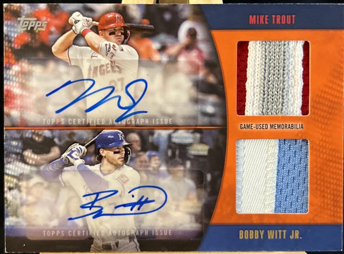 Mike Trout / Bobby Witt Jr. [Orange] #MLMDA-TWJ