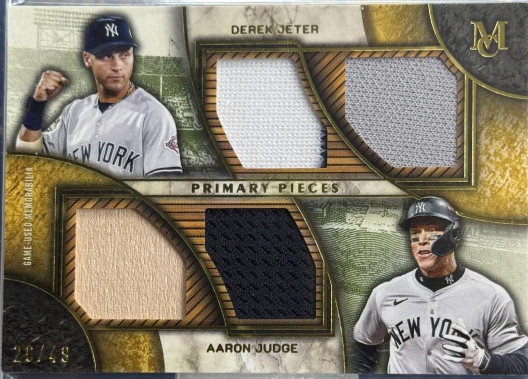 Derek Jeter / Aaron Judge [Gold] #DPQR-JJ