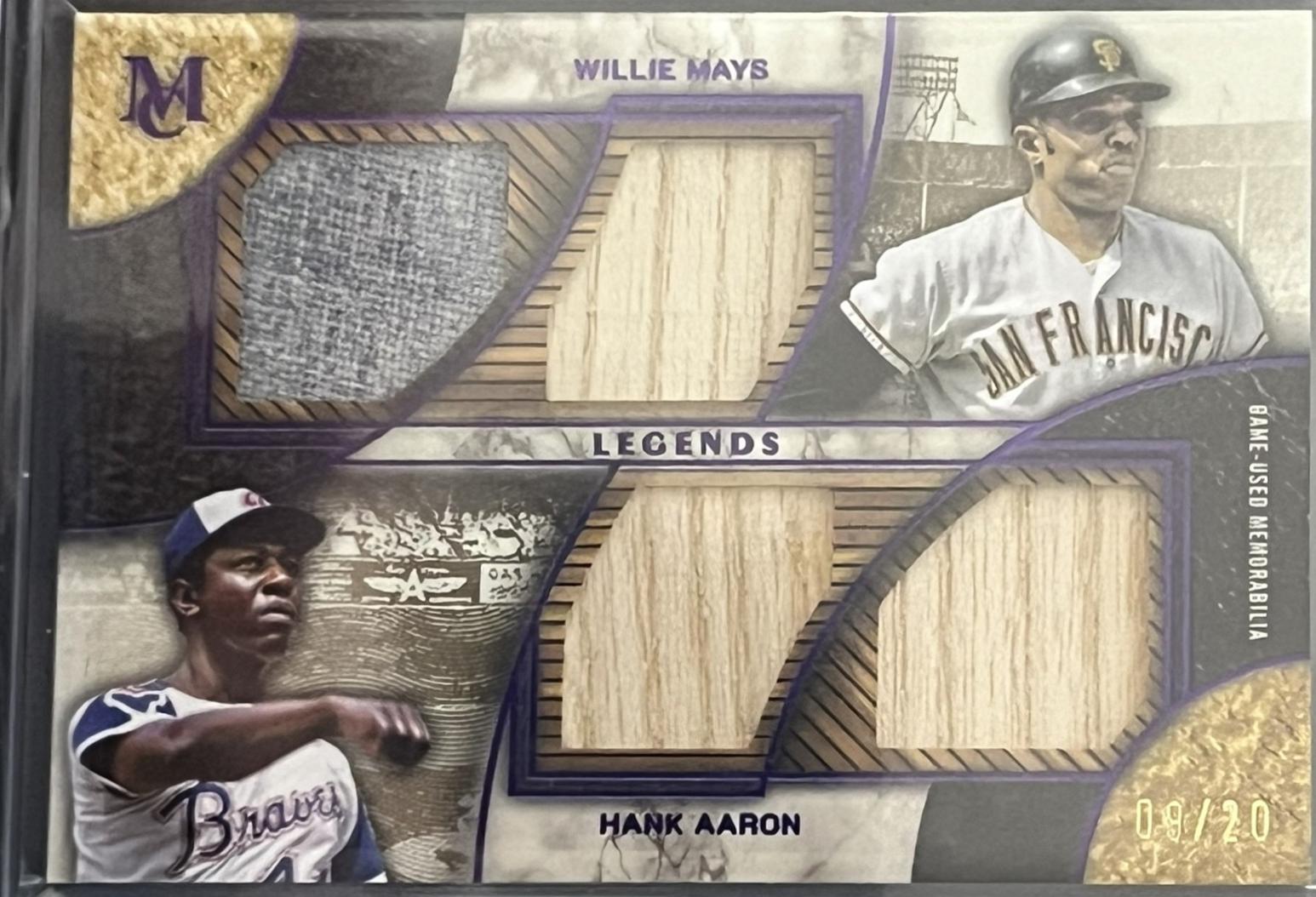 Hank Aaron / Willie Mays [Amethyst] #DPQRL-MA