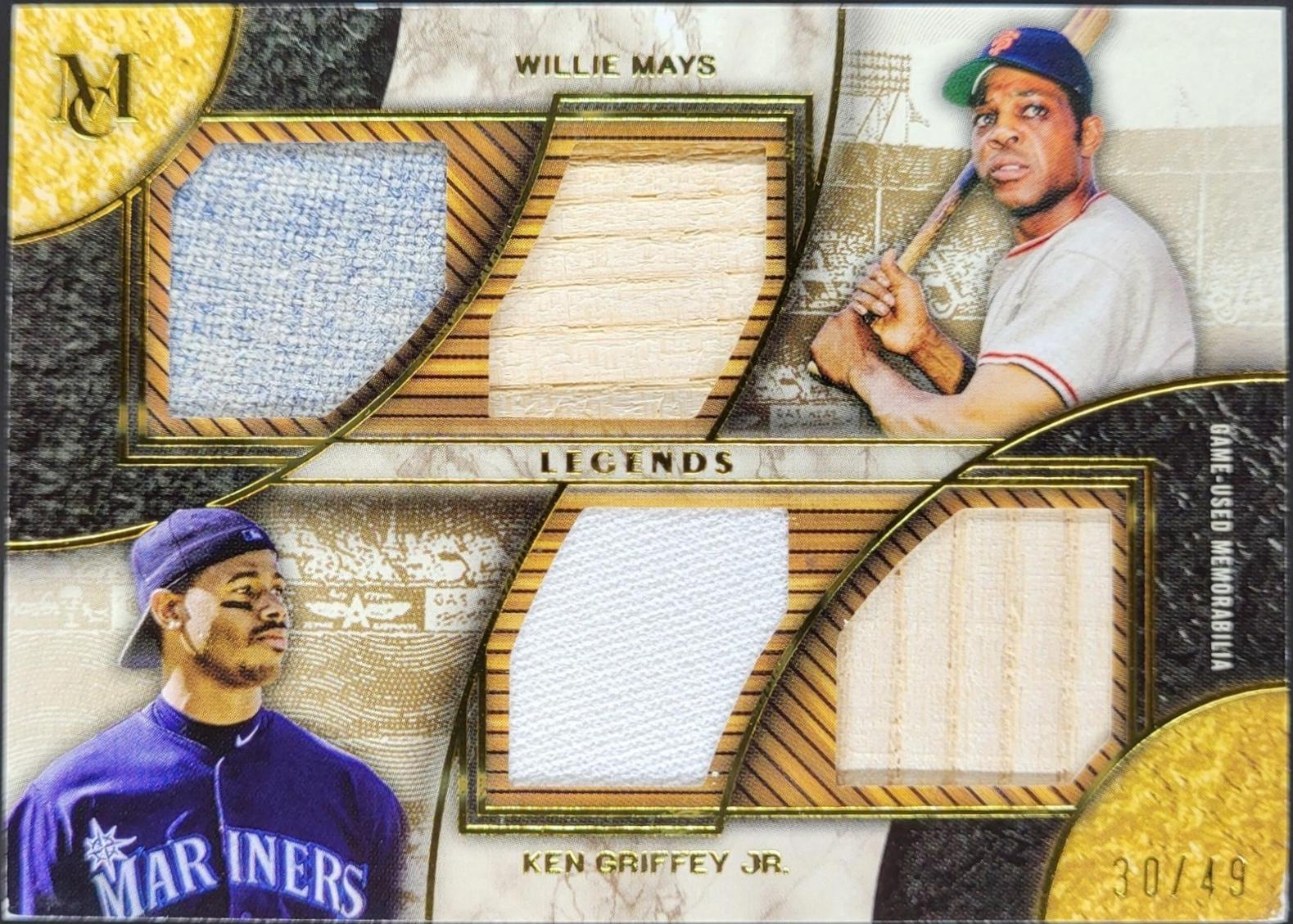 Willie Mays / Ken Griffey Jr. [Gold] #DPQRL-MG