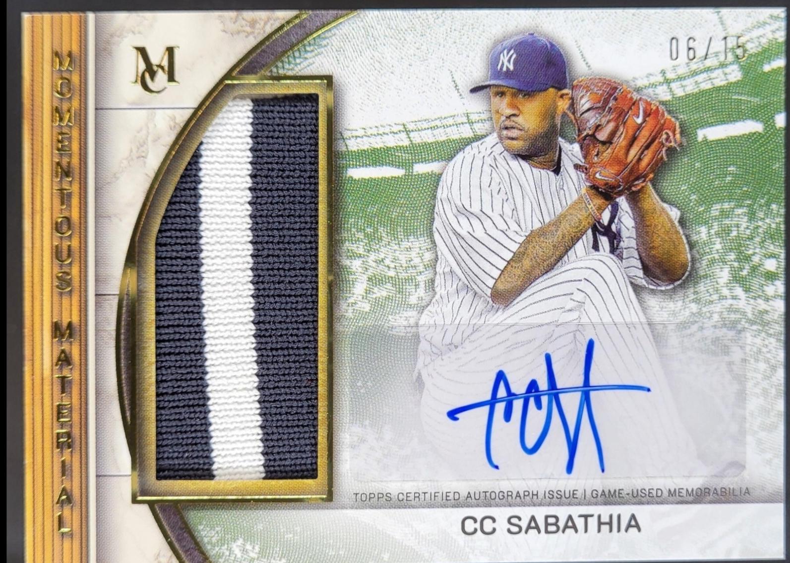 CC Sabathia [Gold] #MMJPA-CS