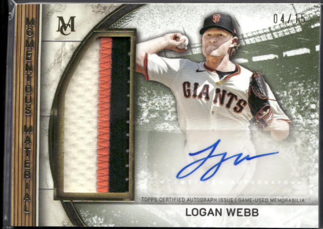 Logan Webb [Gold] #MMJPA-LWE