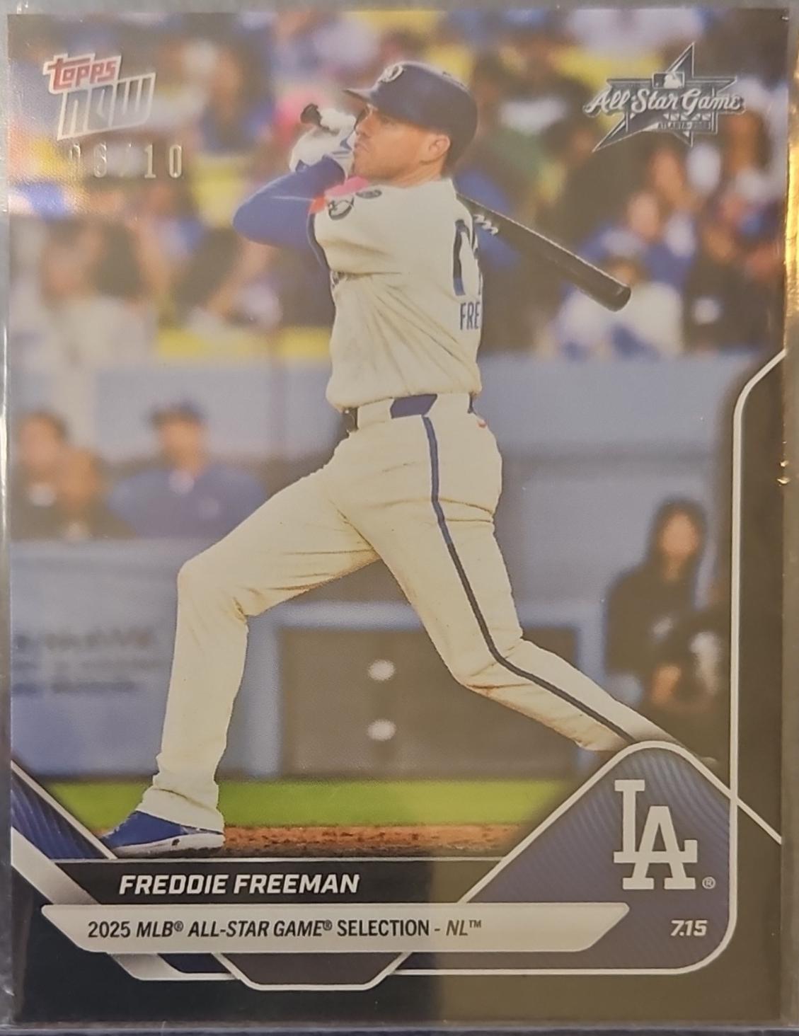 Freddie Freeman [Black Foil] #ASG-FF