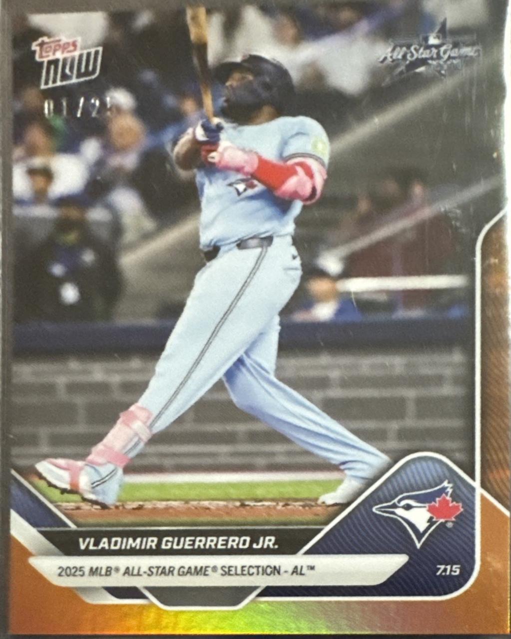 Vladimir Guerrero Jr. [Orange Foil] #ASG-VGJ