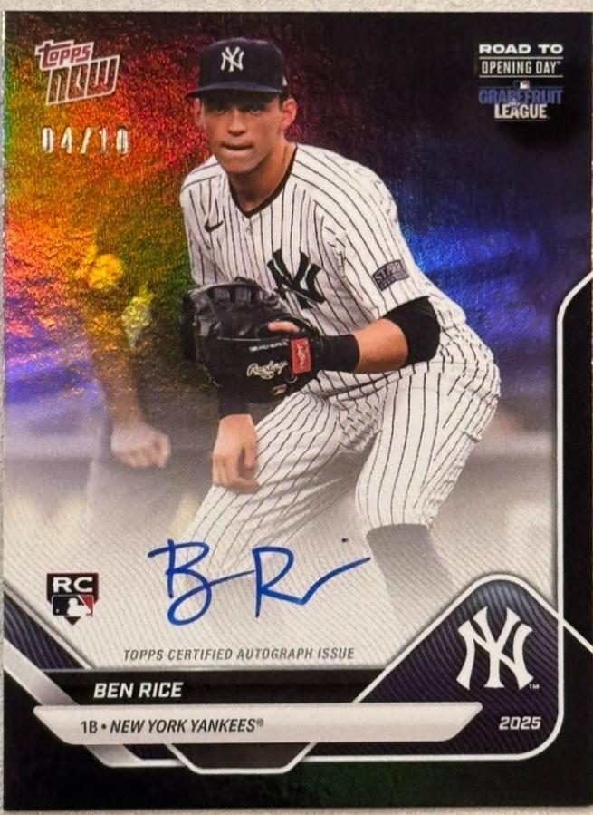 Ben Rice [Black Foil] #A-BR