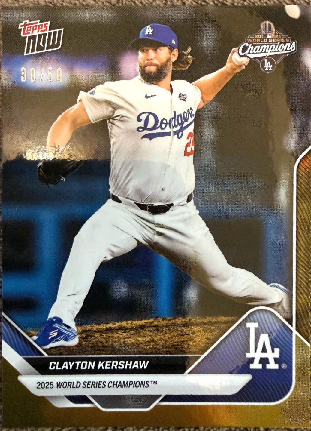 Clayton Kershaw [Gold Foil] #WS-13