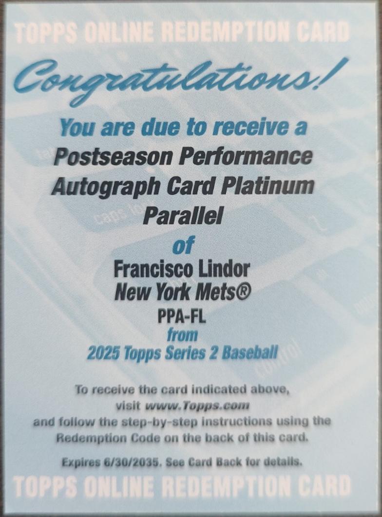 Francisco Lindor #PPA-FL