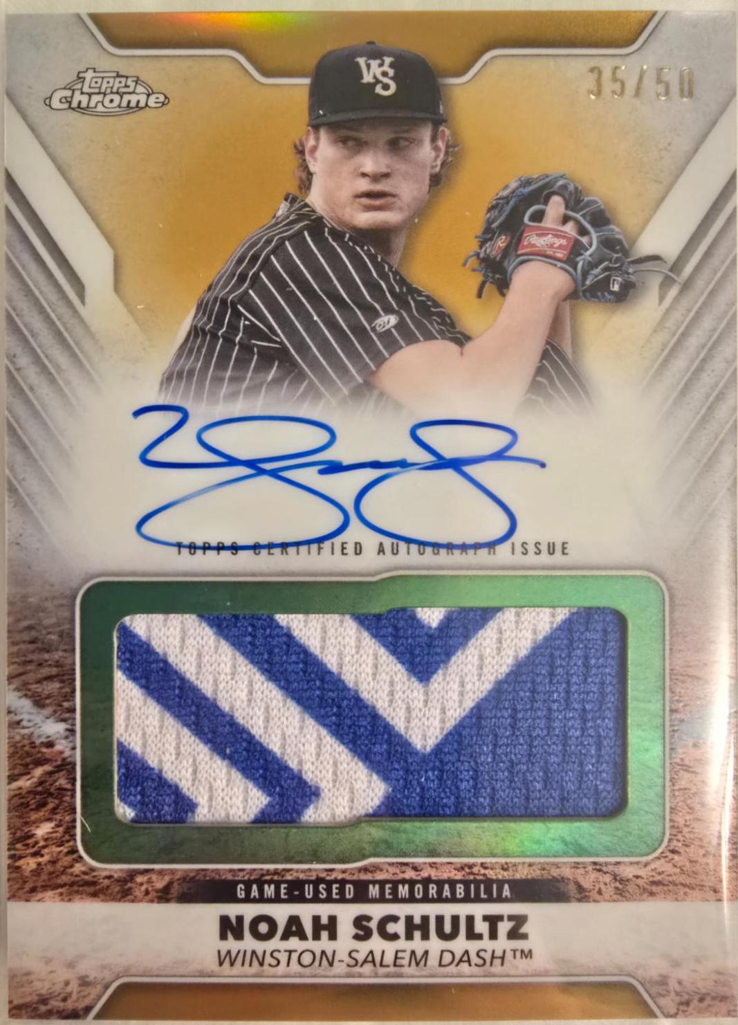 Noah Schultz [Gold Refractor] #PDJAR-NS