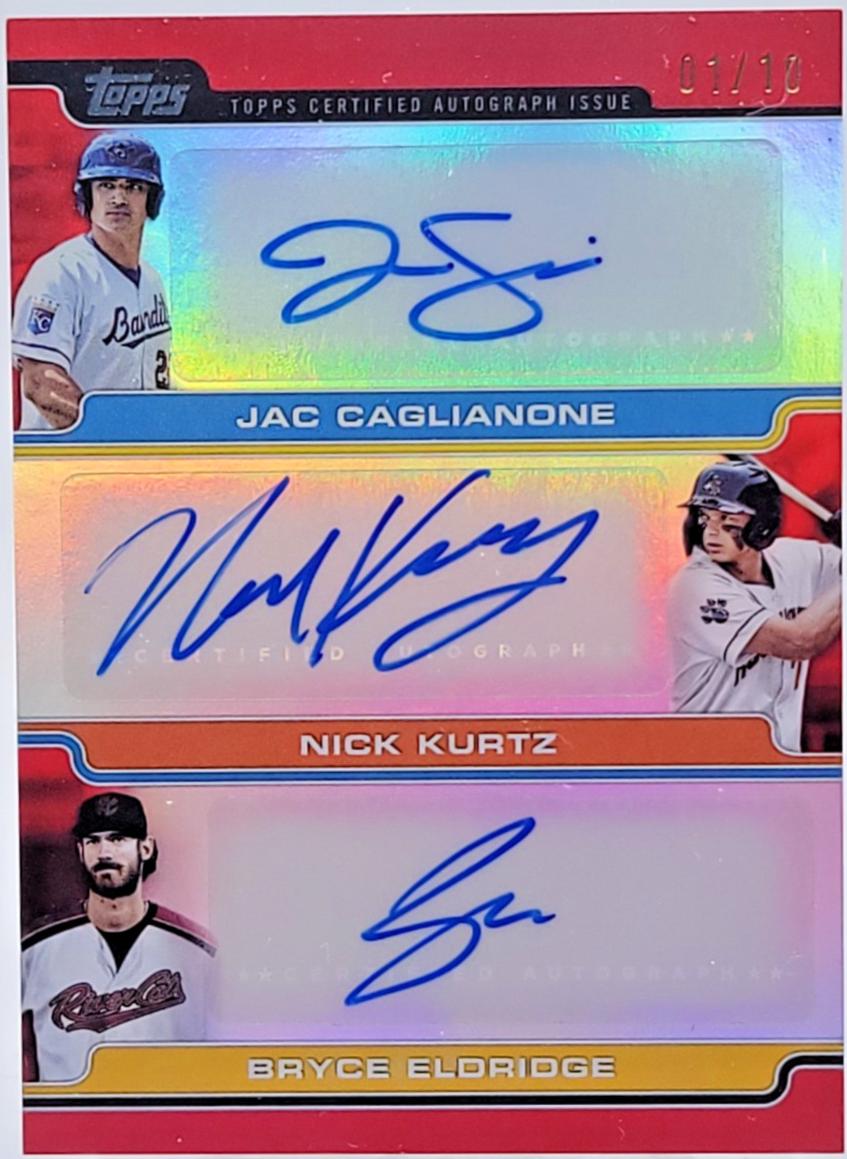 Bryce Eldridge, Nick Kurtz, Jac Caglianone [Red Foil] #PDT-CKE