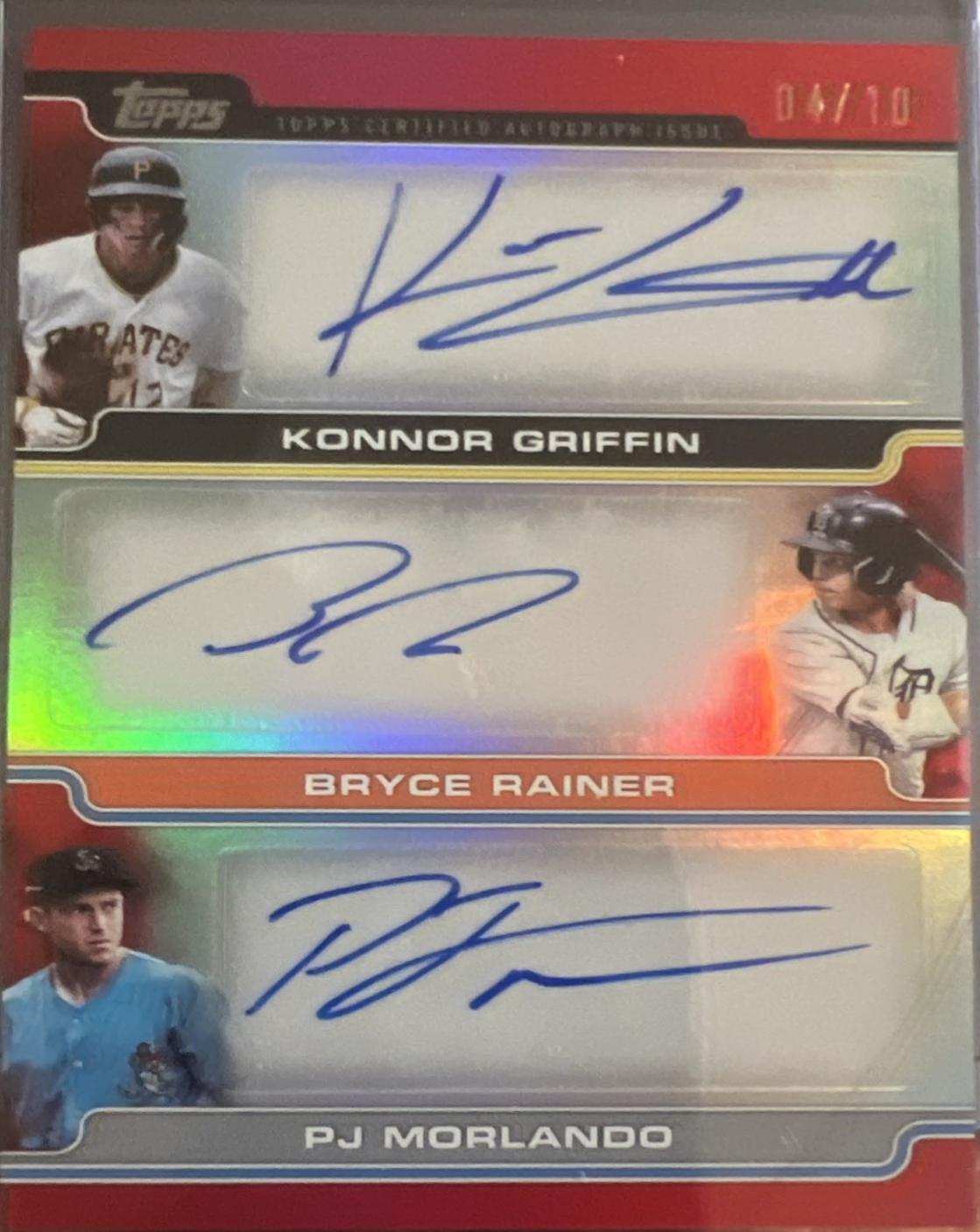 Bryce Rainer, PJ Morlando, Konnor Griffin [Red Foil] #PDT-GRM