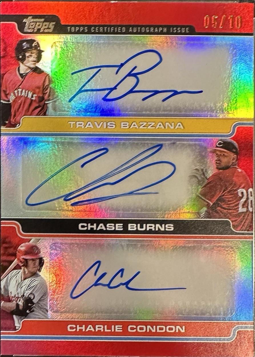 Charlie Condon, Travis Bazzana, Chase Burns [Red Foil] #PDT-BBC
