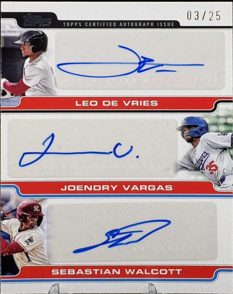 Joendry Vargas, Sebastian Walcott, Leo De Vries #PDT-DVW