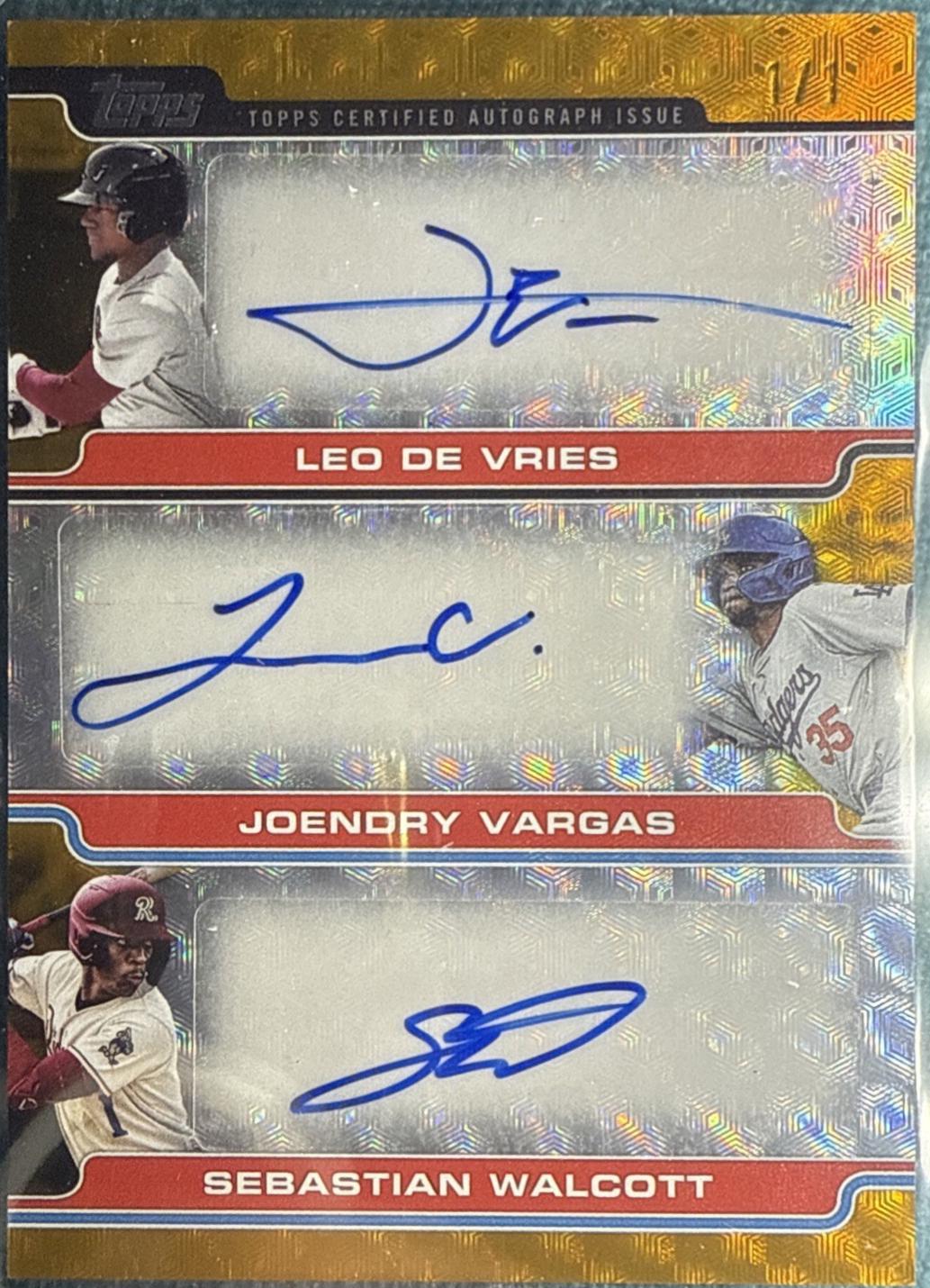 Joendry Vargas, Sebastian Walcott, Leo De Vries [FoilFractor] #PDT-DVW