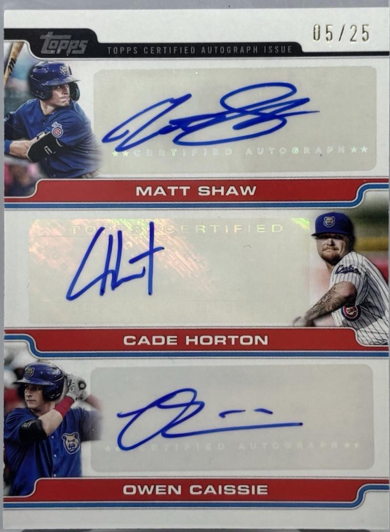 Owen Caissie, Cade Horton, Matt Shaw #PDT-SHC