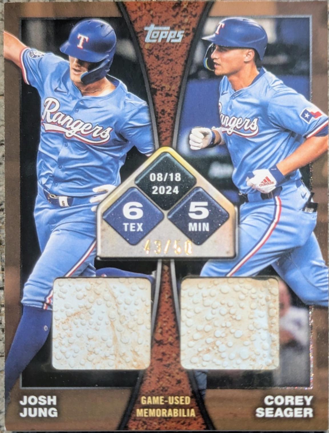 Corey Seager / Josh Jung [Gold] #RTBD-JS