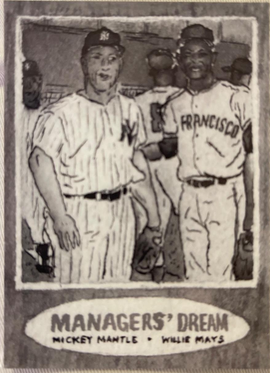Mickey Mantle / Willie Mays [Grayscale Filter] #100