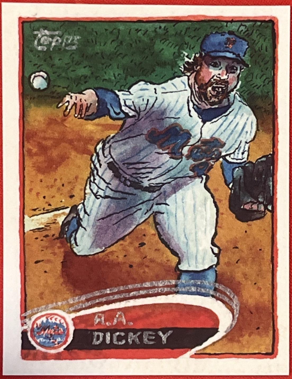 R.A. Dickey [Topps Logo Laminate] #90