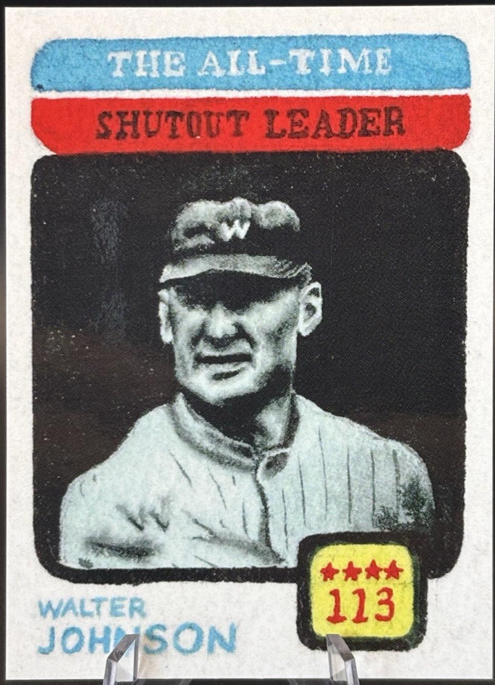 Walter Johnson [Paint Splatter Back] #96
